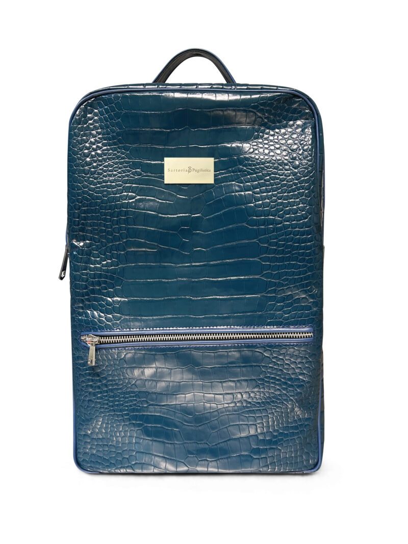 Zaino Blu 1 Sartoria Pugilistica Zaino in pelle Cocco