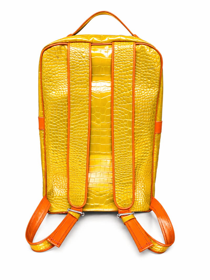 Zaino Giallo 2 Sartoria Pugilistica Zaino in pelle Cocco