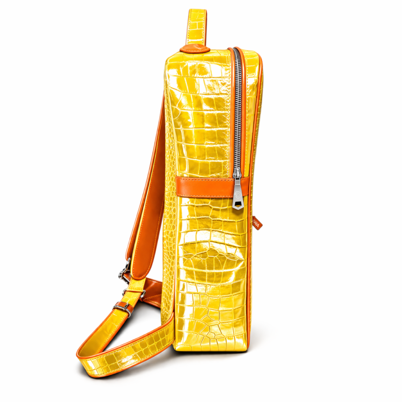 Zaino Giallo 3 Sartoria Pugilistica Zaino in pelle Cocco