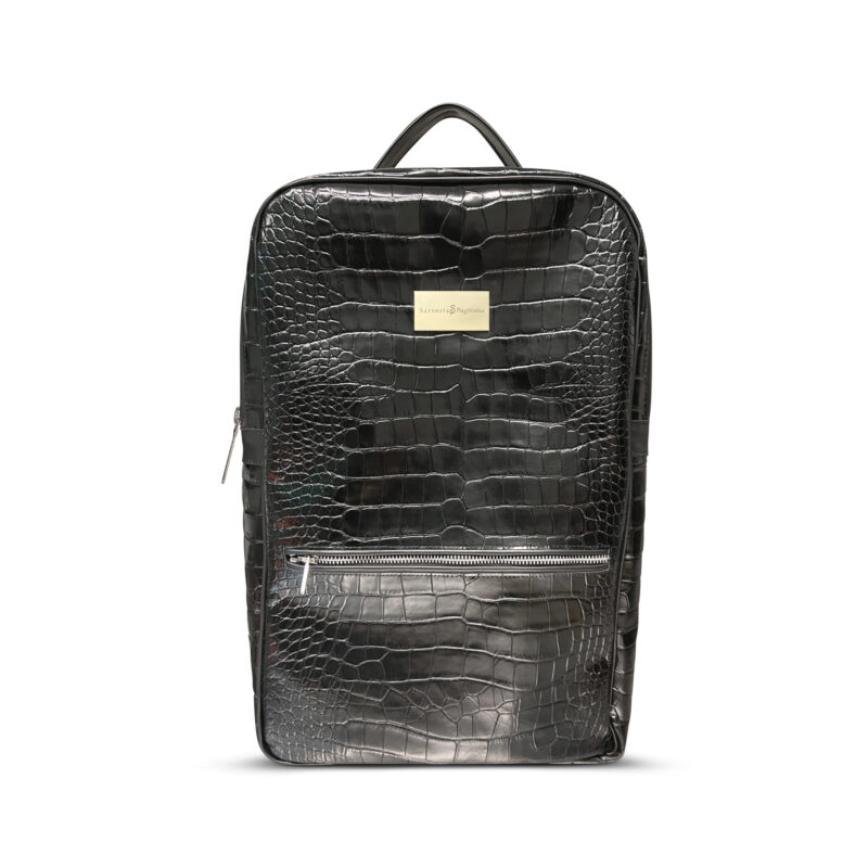 Zaino Nero 1 Sartoria Pugilistica Zaino in pelle Cocco