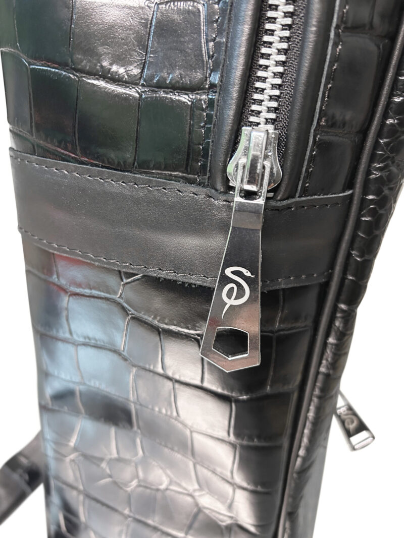 Zaino Nero 4 Sartoria Pugilistica Zaino in pelle Cocco