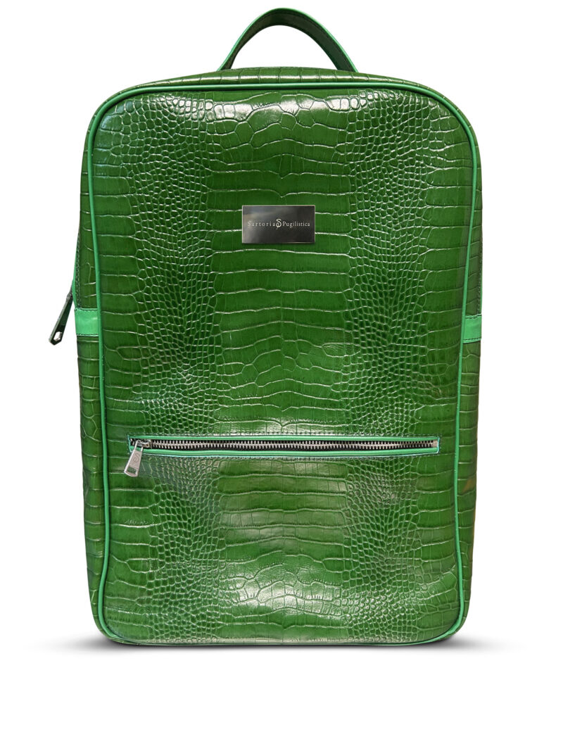 Zaino Verde 1 Sartoria Pugilistica Zaino in pelle Cocco
